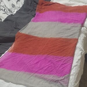Striped Multicolor Throw Blanket